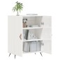 vidaXL Sideboard Hochglanz-Weiß 69,5x34x90 cm Holzwerkstoff vidaXL Sideboard Hochglanz-Weiß 69,5x34x90 cm Holzwerkstoff