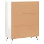 vidaXL Sideboard Hochglanz-Weiß 69,5x34x90 cm Holzwerkstoff vidaXL Sideboard Hochglanz-Weiß 69,5x34x90 cm Holzwerkstoff