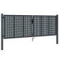 Gartentor Anthrazit 300x125 cm Stahl Gartentor Anthrazit 300x125 cm Stahl