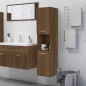 vidaXL Badezimmerschrank Braun Eiche 30x30x130 cm Holzwerkstoff vidaXL Badezimmerschrank Braun Eiche 30x30x130 cm Holzwerkstoff