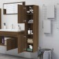 vidaXL Badezimmerschrank Braun Eiche 30x30x130 cm Holzwerkstoff vidaXL Badezimmerschrank Braun Eiche 30x30x130 cm Holzwerkstoff