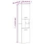 vidaXL Badezimmerschrank Braun Eiche 30x30x130 cm Holzwerkstoff vidaXL Badezimmerschrank Braun Eiche 30x30x130 cm Holzwerkstoff