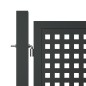 Gartentor Anthrazit 300x125 cm Stahl Gartentor Anthrazit 300x125 cm Stahl