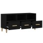 vidaXL TV-Schrank Schwarz 102x36x50 cm Holzwerkstoff vidaXL TV-Schrank Schwarz 102x36x50 cm Holzwerkstoff