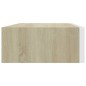 vidaXL Wand-Schubladenregal Eiche und Weiß 40x23,5x10 cm MDF vidaXL Wand-Schubladenregal Eiche und Weiß 40x23,5x10 cm MDF