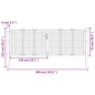 Gartentor Anthrazit 300x125 cm Stahl Gartentor Anthrazit 300x125 cm Stahl