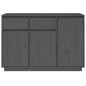vidaXL Sideboard Grau 110x34x75 cm Massivholz Kiefer vidaXL Sideboard Grau 110x34x75 cm Massivholz Kiefer