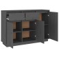 vidaXL Sideboard Grau 110x34x75 cm Massivholz Kiefer vidaXL Sideboard Grau 110x34x75 cm Massivholz Kiefer