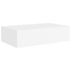 vidaXL Wand-Schubladenregal Weiß 40x23,5x10 cm MDF