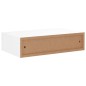 vidaXL Wand-Schubladenregal Weiß 40x23,5x10 cm MDF vidaXL Wand-Schubladenregal Weiß 40x23,5x10 cm MDF