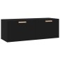 vidaXL Wandschrank Schwarz 100x36,5x35 cm Holzwerkstoff vidaXL Wandschrank Schwarz 100x36,5x35 cm Holzwerkstoff