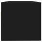 vidaXL Wandschrank Schwarz 100x36,5x35 cm Holzwerkstoff vidaXL Wandschrank Schwarz 100x36,5x35 cm Holzwerkstoff