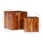 vidaXL Couchtisch-Set 2-tlg. Massivholz 40 x 40 x 40 cm vidaXL Couchtisch-Set 2-tlg. Massivholz 40 x 40 x 40 cm