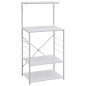 vidaXL Mikrowellenregal Weiß 60x39,6x123 cm Holzwerkstoff vidaXL Mikrowellenregal Weiß 60x39,6x123 cm Holzwerkstoff