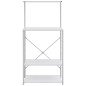 vidaXL Mikrowellenregal Weiß 60x39,6x123 cm Holzwerkstoff vidaXL Mikrowellenregal Weiß 60x39,6x123 cm Holzwerkstoff