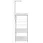 vidaXL Mikrowellenregal Weiß 60x39,6x123 cm Holzwerkstoff vidaXL Mikrowellenregal Weiß 60x39,6x123 cm Holzwerkstoff
