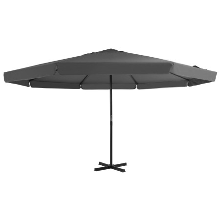 vidaXL Sonnenschirm mit Aluminium-Mast 500 cm Anthrazit 