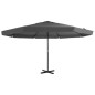 vidaXL Sonnenschirm mit Aluminium-Mast 500 cm Anthrazit vidaXL Sonnenschirm mit Aluminium-Mast 500 cm Anthrazit
