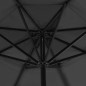 vidaXL Sonnenschirm mit Aluminium-Mast 500 cm Anthrazit vidaXL Sonnenschirm mit Aluminium-Mast 500 cm Anthrazit