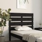 vidaXL Bett-Kopfteil Schwarz 100x3x80 cm Massivholz Kiefer