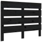 vidaXL Bett-Kopfteil Schwarz 100x3x80 cm Massivholz Kiefer