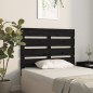 vidaXL Bett-Kopfteil Schwarz 100x3x80 cm Massivholz Kiefer