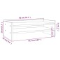 vidaXL Monitorständer Grau 50x24x16 cm Massivholz Kiefer vidaXL Monitorständer Grau 50x24x16 cm Massivholz Kiefer
