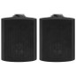 vidaXL Wandlautsprecher Stereo 2 Stk. Schwarz Indoor Outdoor 80 W vidaXL Wandlautsprecher Stereo 2 Stk. Schwarz Indoor Outdoor 80 W