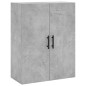 Highboard Betongrau 69,5x34x180 cm Holzwerkstoff Highboard Betongrau 69,5x34x180 cm Holzwerkstoff