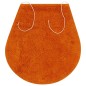 vidaXL Badematten-Set 3-tlg. Stoff Orange vidaXL Badematten-Set 3-tlg. Stoff Orange