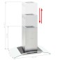 vidaXL Insel-Dunstabzugshaube 90 cm LCD Touch-Sensor 756 m³/h LED vidaXL Insel-Dunstabzugshaube 90 cm LCD Touch-Sensor 756 m³/h LED