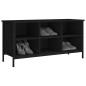 vidaXL Schuhregal Schwarz 100x35x50 cm Holzwerkstoff vidaXL Schuhregal Schwarz 100x35x50 cm Holzwerkstoff