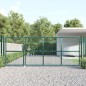 vidaXL Mesh-Gartentor Grün 350x175 cm Verzinkter Stahl vidaXL Mesh-Gartentor Grün 350x175 cm Verzinkter Stahl