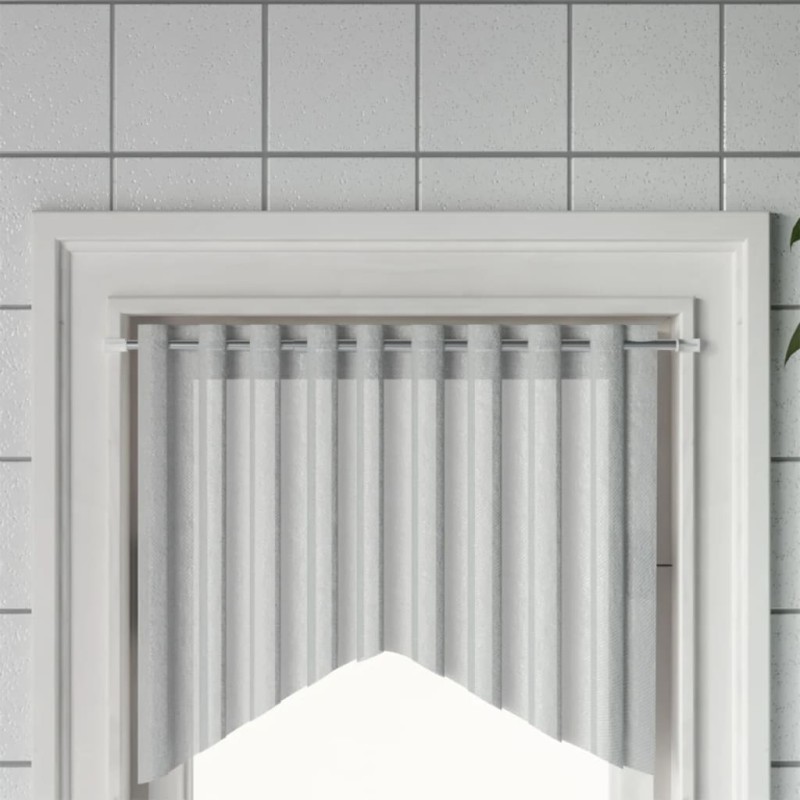 Gardinenstangen 2 Stk. Weiß und Silbern 40-60 cm Aluminium Gardinenstangen 2 Stk. Weiß und Silbern 40-60 cm Aluminium