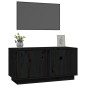 vidaXL TV-Schrank Schwarz 80x35x40,5 cm Massivholz Kiefer vidaXL TV-Schrank Schwarz 80x35x40,5 cm Massivholz Kiefer