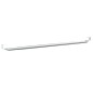 Gardinenstangen 2 Stk. Weiß und Silbern 40-60 cm Aluminium Gardinenstangen 2 Stk. Weiß und Silbern 40-60 cm Aluminium