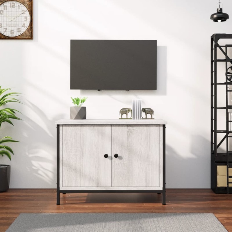 vidaXL TV-Schrank mit Türen Grau Sonoma 60x35x45 cm Holzwerkstoff vidaXL TV-Schrank mit Türen Grau Sonoma 60x35x45 cm Holzwerkstoff