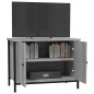 vidaXL TV-Schrank mit Türen Grau Sonoma 60x35x45 cm Holzwerkstoff vidaXL TV-Schrank mit Türen Grau Sonoma 60x35x45 cm Holzwerkstoff