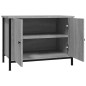 vidaXL TV-Schrank mit Türen Grau Sonoma 60x35x45 cm Holzwerkstoff vidaXL TV-Schrank mit Türen Grau Sonoma 60x35x45 cm Holzwerkstoff