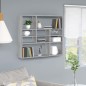 vidaXL Wandregal Grau Sonoma 90x16x78 cm cm Holzwerkstoff vidaXL Wandregal Grau Sonoma 90x16x78 cm cm Holzwerkstoff