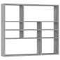 vidaXL Wandregal Grau Sonoma 90x16x78 cm cm Holzwerkstoff vidaXL Wandregal Grau Sonoma 90x16x78 cm cm Holzwerkstoff