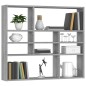 vidaXL Wandregal Grau Sonoma 90x16x78 cm cm Holzwerkstoff vidaXL Wandregal Grau Sonoma 90x16x78 cm cm Holzwerkstoff