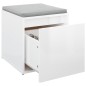vidaXL Schubladenbox Hochglanz-Weiß 40,5x40x40 cm Holzwerkstoff vidaXL Schubladenbox Hochglanz-Weiß 40,5x40x40 cm Holzwerkstoff