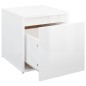 vidaXL Schubladenbox Hochglanz-Weiß 40,5x40x40 cm Holzwerkstoff vidaXL Schubladenbox Hochglanz-Weiß 40,5x40x40 cm Holzwerkstoff