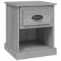 vidaXL Nachttisch Grau Sonoma 39x39x47,5 cm Holzwerkstoff vidaXL Nachttisch Grau Sonoma 39x39x47,5 cm Holzwerkstoff