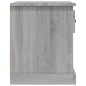 vidaXL Nachttisch Grau Sonoma 39x39x47,5 cm Holzwerkstoff vidaXL Nachttisch Grau Sonoma 39x39x47,5 cm Holzwerkstoff