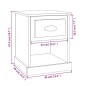 vidaXL Nachttisch Grau Sonoma 39x39x47,5 cm Holzwerkstoff vidaXL Nachttisch Grau Sonoma 39x39x47,5 cm Holzwerkstoff