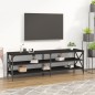 vidaXL TV-Schrank Schwarz 160x40x50 cm Holzwerkstoff vidaXL TV-Schrank Schwarz 160x40x50 cm Holzwerkstoff