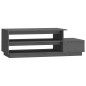 vidaXL Couchtisch Grau 120x50x40,5 cm Massivholz Kiefer vidaXL Couchtisch Grau 120x50x40,5 cm Massivholz Kiefer