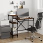 vidaXL Schreibtisch mit Regal Braun Eichen-Optik 105x50x90 cm vidaXL Schreibtisch mit Regal Braun Eichen-Optik 105x50x90 cm